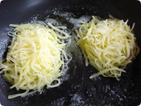 じゃがいもとタラのトルティーノ