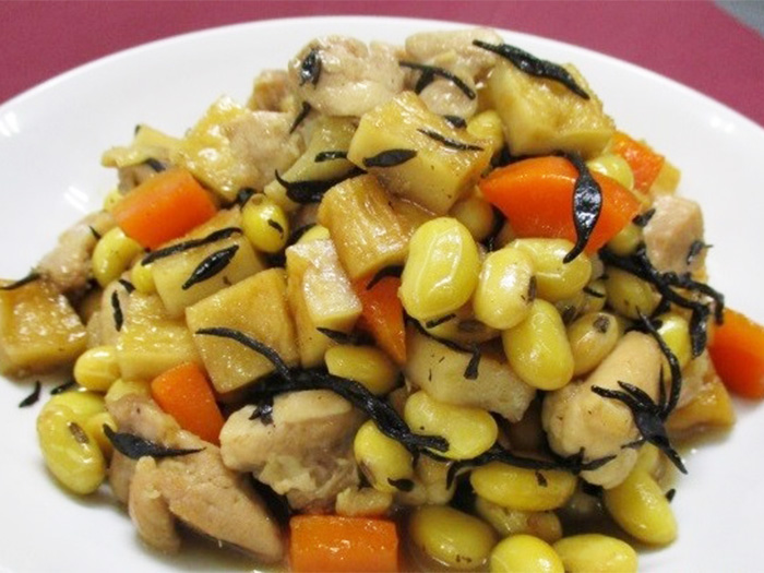 大豆とひじきの五目煮