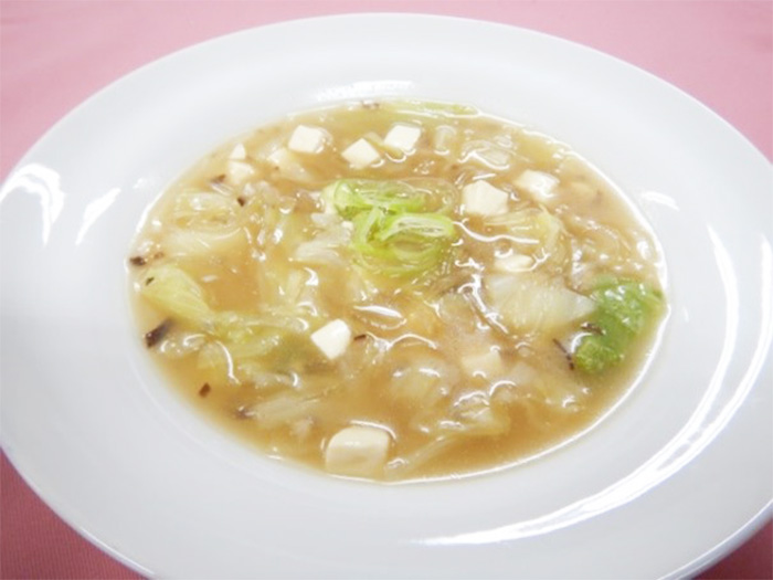 キャベツの中華スープ