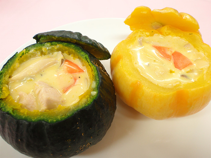 まるごとかぼちゃシチュー