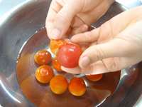 アスパラとミニトマトのマリネ